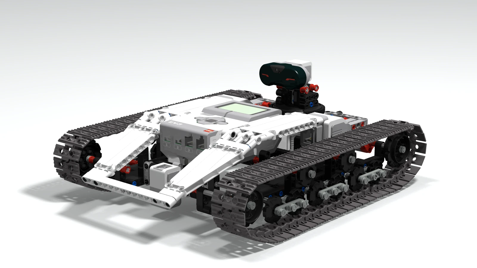 Ev3 Tracked Explor3r, an autonomous tracked vehicle with Ev3Dev